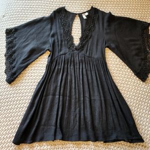 Forever 21 black swim cover up